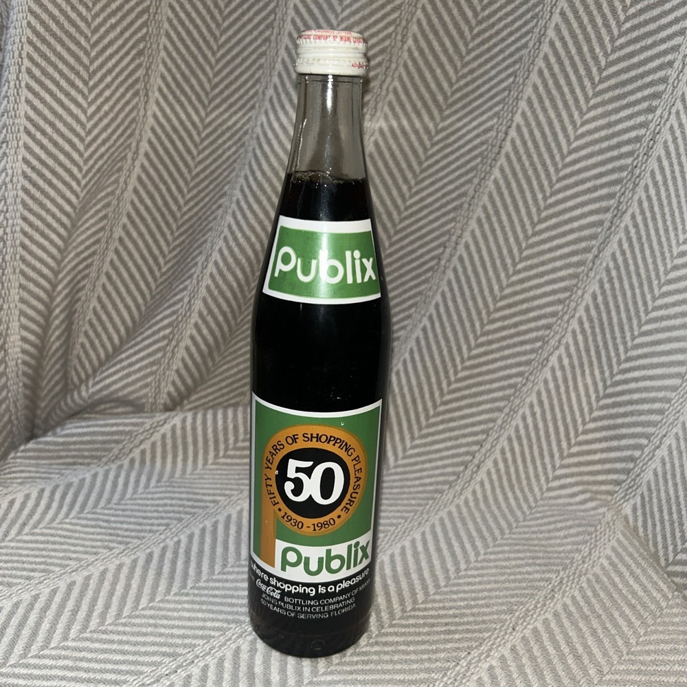 NEW Vintage COCA COLA PUBLIX 50TH ANNIVERSARY‎ VERY RARE 1980 Coke